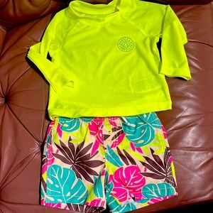 Baby Gap Rash Guard and Matching Board Shorts - NWOT